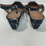 J Renee Samina Womens Sz 8.5 Black & White Plaid Sling Back Pumps Photo 7