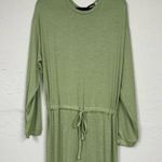 ASOS Sage Green Long Sleeve Jersey Knit Jumpsuit Womens 10 Tall Jogger Style Photo 0