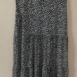 Rielle Ruffle Mock Neck Mini Tent Black Grey White Party Dress Size XL Photo 5