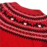 Charter Club  Fair Isle Scottie Dog Sweater Red Crew Neck Womens Large Photo 4