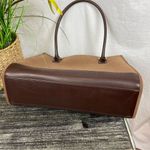 Diane Von Furstenberg  Brown & Tan Suede Large Maxi Tote Bag Handbag Photo 5