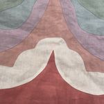 Valentino paneled mini skirt pastel green pink multicolor linen 4 Photo 2