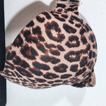 Frederick's of Hollywood Leopard Print Push-Up Bra Size 36C NWT Lingerie Shower Photo 2