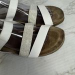 Naot krista Shoes Womens Size 9.5 Wedge Sandals Rhinestone Strap Comfort Leather White Photo 5