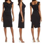 Black Halo NWT  Jackie Belted Stretch Gabardine Sheath Dress Black Women's Size 8 Photo 1