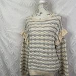 Blu Pepper Blu Pepper The Rexford Ruffle Open Knit Sweater Size S Photo 8