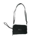 Vera Bradley Black Quilted Crossbody Travel Bag Double Zip Wallet RFID GUC Photo 1