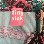 Flirty Pink Women's Paisley Jumpsuit in Teal and Pink Size Small. B32 Green Photo 13
