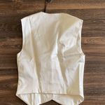 House of Holland Classic Fitted Waistcoat In White Size 2 Photo 4