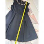 Ted Baker NWOT  Black Joone Skater Dress Rhinestone Embellished Cocktail Mini L Photo 8