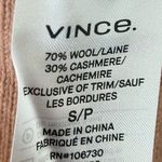 Vince  Women Sweater S Peach Wool Cashmere Tie Back‎ Quiet Luxury Cozy Parisian Photo 8