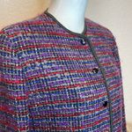 Jaeger  Multicolor‎ Button Down Plaid Blazer Size  14 Photo 1