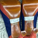Schutz  blue & orange suede platform stiletto high heels women's shoe size 7 B Photo 7