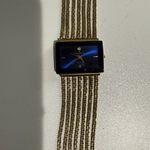 Anne Klein Ladies  Diamond Analog Watch Multi Strand Band Blue Gold Needs Battery Photo 1