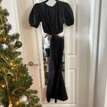 Faithfull the Brand  Alessandria Cotton Midi-dress In Plain Black Photo 5