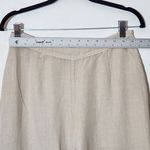 Three Dots 3 Dots Cream Linen Wide Leg Pants Size 4 Beige Linen Pants Photo 4