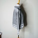 Current/Elliott Current Elliott Black and White Patterned Button Down Shirt Photo 3