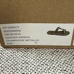 Free People  Hadden Sandals in Champagne Metallic Size 11 Photo 10