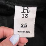 R13 Black Waxed X-Over Jeans Photo 11