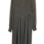 Orla Kiely RARE chiffon clover shamrock ditsy print midi dress size 6 Photo 5
