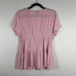 Torrid  Women's Baby‎ Doll Blouse Pink Sz L Photo 5
