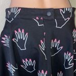 Lazy Oaf   brand black with manicured handprint pink nails skater skirt SZ M Photo 2