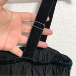 Hunter Bell Anthropologie  Womens Dress Black Mini Tiered Velvet Trim Size XL Photo 6