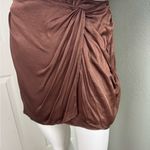 ZARA Brown Satin Corset w/Mock Wrap Attached Skirt Sold Out Size Medium Photo 5