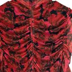 Bagatelle ‎ Ruched Mesh Floral Top Size x-Large Photo 3