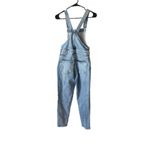 Free People We The Free Shelby Button Front Skinny Overalls in Stone Beach Wash Photo 6