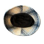 David & Young  Navy Cream Brushed Plaid Soft Bucket Hat One Size OS Lined Winter Photo 4