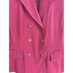 Amanda Smith Petites Burgundy Double Breasted Blazer Skirt Suit 8P Photo 4