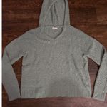 Maurice's Light Green Textured V Neck Hoodie Sweater Size M Photo 0