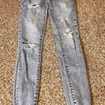 American Eagle Ne(x)t Level Stretch Ripped Distressed Blue Jeans‎ 00 Long Photo 0