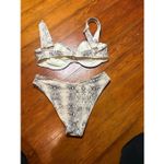 Montce Snake Rib Bikini SET Tan Size M Photo 6