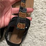 Cityclassified Black and Tan Beaded Sandals Size 6.5 Photo 1