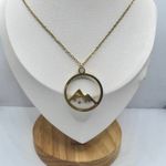 Mountain Chain Necklace Gold Photo 2