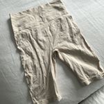 Sage  Collection‎ Creme Ribbed Biker Shorts Photo 0
