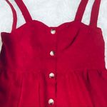Red casual cute holidays dress plus size 0XL Red Photo 3