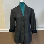 Lafayette 148 New York Women’s Blazer Size 12 Wool Silk Blend Slate Gray Jacket Photo 0
