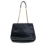 Vintage PALOMA PICASSO Italian Black Leather Gold Chain Shoulder Bag Photo 3