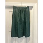 A New Day Women Size XL Green Faux Leather Skirt Holiday Rocker Cocktail Whimsy Photo 4