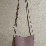 Anthropologie Samara |  vegan leather cross body shoulder bag in Peony Pink Photo 0