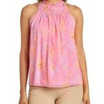 Ramy Brook Harlie Paisley Halter Neck Tank Top, Pink Size XS New w/Tag $295 Photo 0