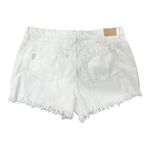 Paige  Women's Frayed Hem White Jean Shorts Photo 3