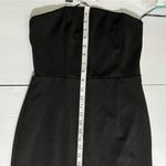 Lulus Black Mateo Strapless Dress w/ Eyelash Lace Hem - Size M Photo 7