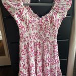 Isabelle's Cabinet Isabelle’s Cabinet Pink And White Floral Mini Dress Photo 2