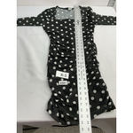 Caution to the Wind Womans  Pull Over Bodycon Dress M Black White Polka Dot NWT Photo 5