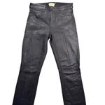 L'Agence L´AGENCE Mid Rise Coated Skinny Jeans Black Size 26 Split Ankle Photo 4