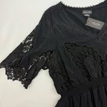 City Chic Lust Crochet Embroidered Dress Black Boho Bohemian Photo 6